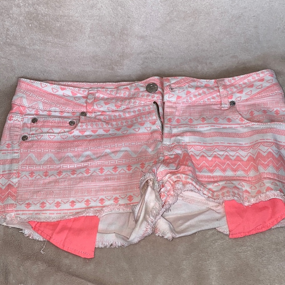 Aztec design on Jean shorts